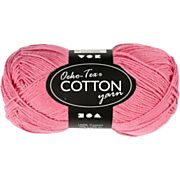 Cotton yarn, Dark pink, 50gr, 170m