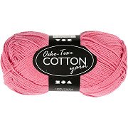 Cotton Yarn, Dark Pink, 50gr, 170m