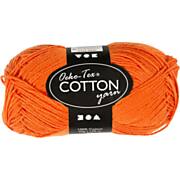 Cotton yarn, Orange, 50gr, 170m