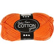 Baumwollgarn, Orange, 50 g, 170 m