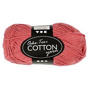 Cotton yarn, Terracotta, 50gr, 170m