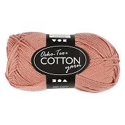 Cotton yarn Antique Pink 50gr, 170m