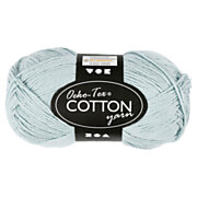 Cotton yarn, Soft Blue, 50gr, 170m