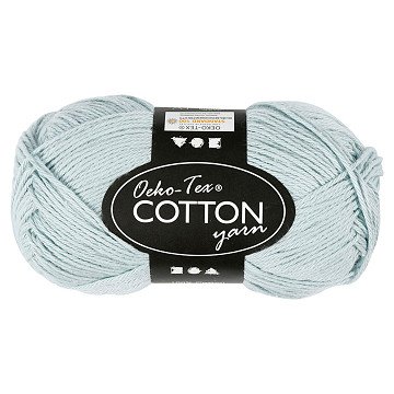 Baumwollgarn, Soft Blue, 50gr, 170m