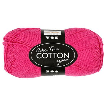 Baumwollgarn, Rosa, 50gr, 170m