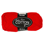 Cotton yarn, Dark red, 50gr, 170m