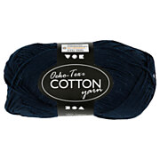 Cotton yarn, Dark Blue, 50gr, 170m