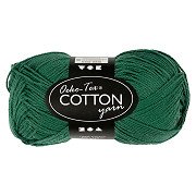 Cotton yarn, dark green, 50gr, 170m