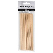Round Craft Sticks Wood, 20 pcs.