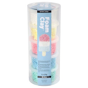 Foam Clay Extra Groß, 5 Farben