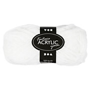 Acrylic yarn, White, 50gr, 80m
