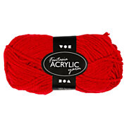 Acrylic yarn, Red, 50gr, 80m