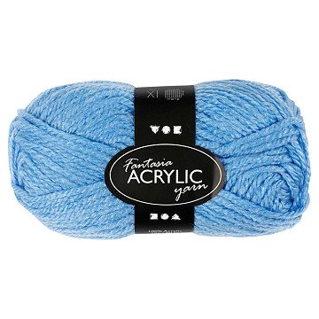 Acrylgarn, Blau, 50 g, 80 m