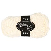 Acrylgarn, Off-White, 50gr, 80m