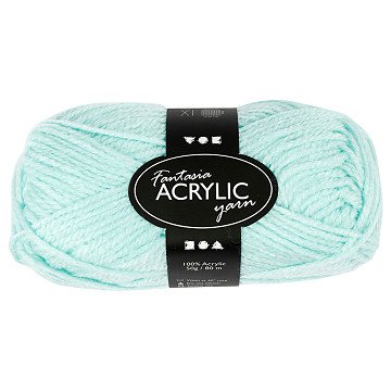 Acrylic yarn, Mint green, 50gr, 80m