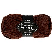 Acrylgarn, Braun, 50 g, 80 m