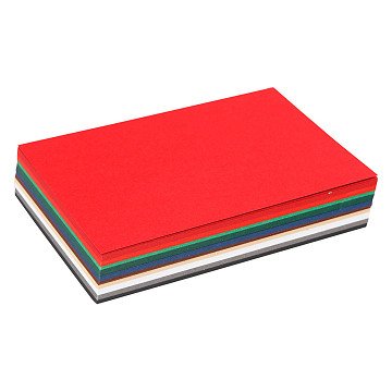 Cardboard Cards Christmas Colors, 120 sheets