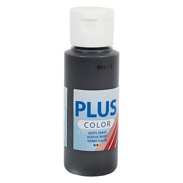 Plus Color Acrylfarbe Schwarz, 60ml