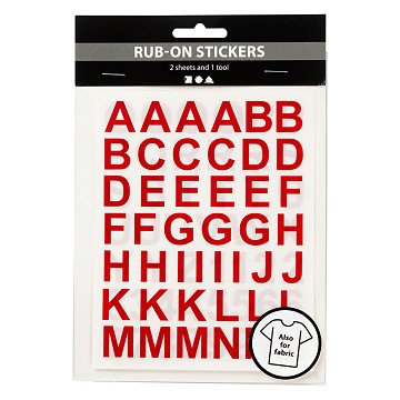 Aufkleber Buchstaben und Zahlen