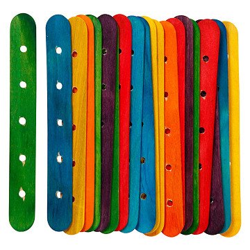 Construction sticks, various colours, 20 pcs.