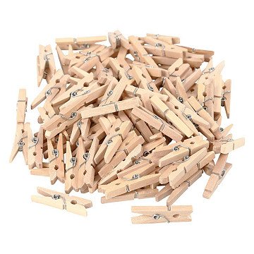 Mini Clothespins, 100 pcs.