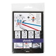Shrink Film Sheets with Pirate Motifs, 4 pcs.