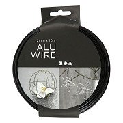 Soft Aluminum Wire Black 2mm, 10 Meters