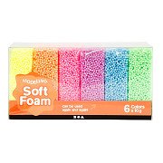 Soft Foam Clay Neonfarben, 6x10gr.