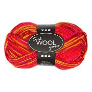 Sock yarn Red/Orange, 200m