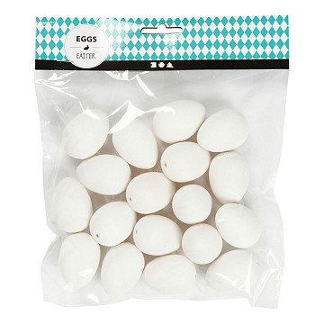 Quail eggs White, 18 pcs.