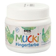 Mucki Vingerverf Wit, 150ml