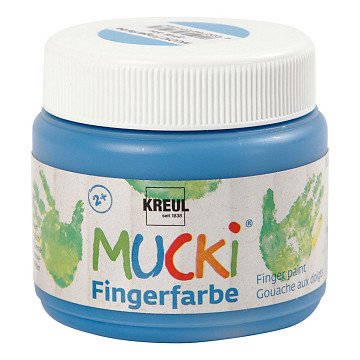 Mucki Vingerverf Blauw, 150ml