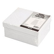 Rectangular Boxes White with Lid, 4 pcs.