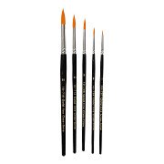 Gold Line Brushes Round, 5 pcs.