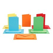 Karten und Umschläge verschiedene Farben, 50 Sets