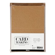Cards and Envelopes Natural, 50 Sets