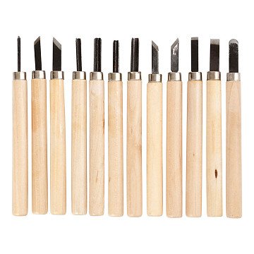 Wood carving net, 12 pcs.