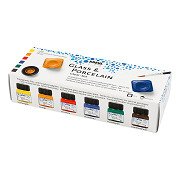 Glass and Porcelain Paint Clear Color, 6 pcs.