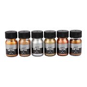 Hobbyverf Metallic Kleuren, 6x30ml