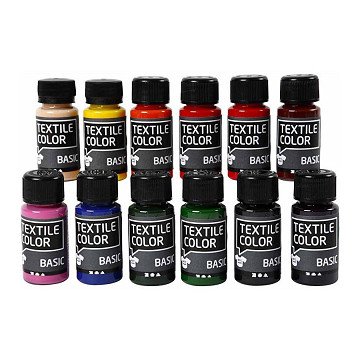 Textile Color Semi-opaque Textile Paint, 12x50ml