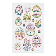 Diamond Stickers Easter Eggs, 1 Sheet