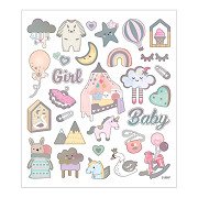 Stickers Baby Girl, 1 Vel