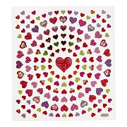 Stickers Small Hearts, 1 Sheet