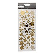 Stickers Gold Stars, 1 Sheet