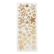Stickers Gold Stars, 1 Sheet
