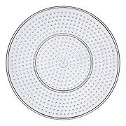 Bügelperlen Steckplatte Circle Clear, 15 x 15 cm