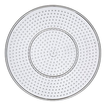 Iron-on bead board Circle Clear, 15 x 15cm