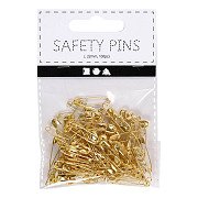 Safety pins Gold, 100 pcs.