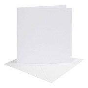 Cards and Envelopes White, 4 pcs.