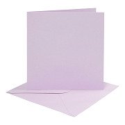 Cards and Envelopes Light Purple, 4 pcs.